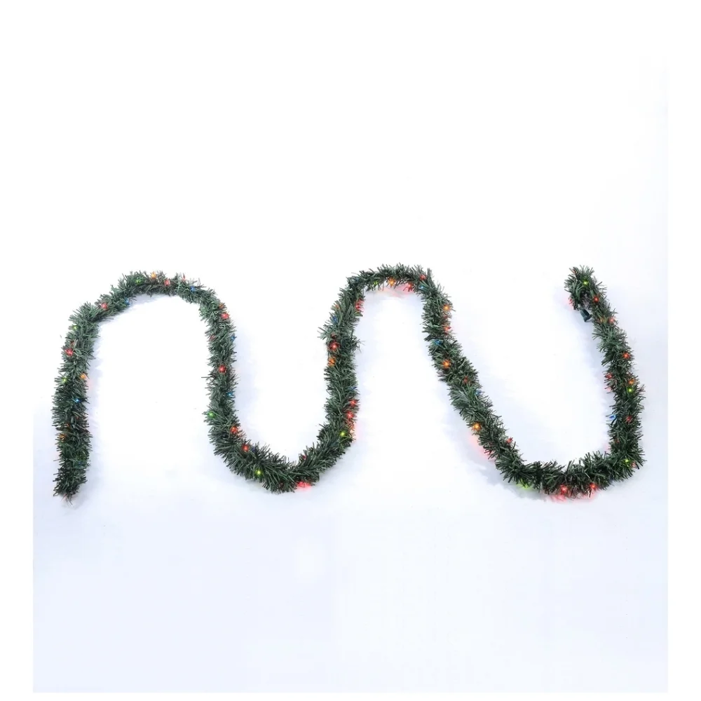 🎖Holiday Time 18' Pre-Lit Pine Garland